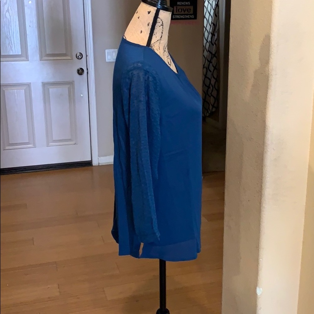 HP Van Heusen dark teal top - Picture 4 of 8